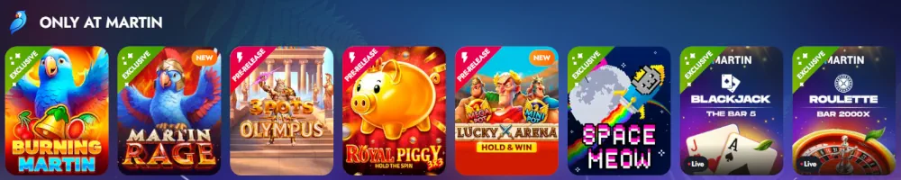 Martin Casino Games